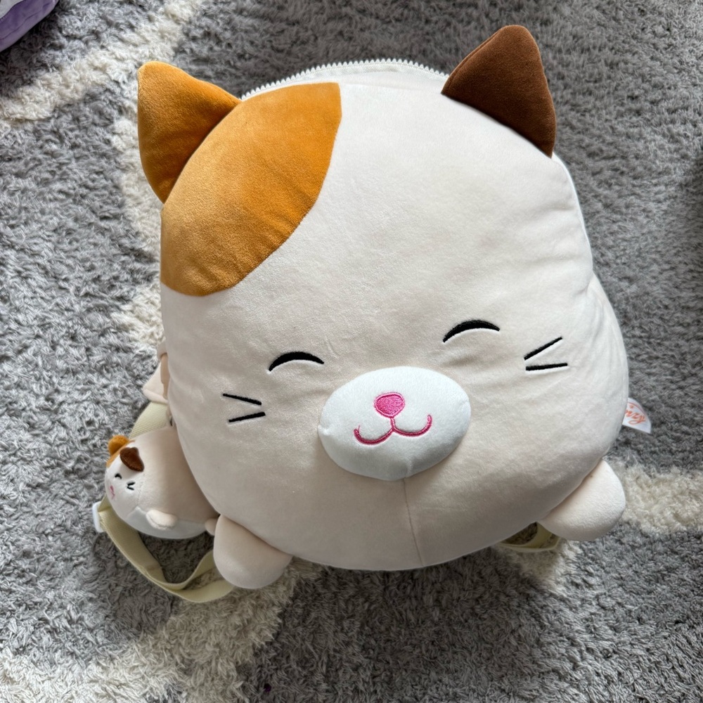 Like new smoochy pals Plush Cat Backpack